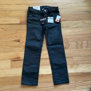 Gap Kids Mini Skinny Coated Black Jeans - Size 4